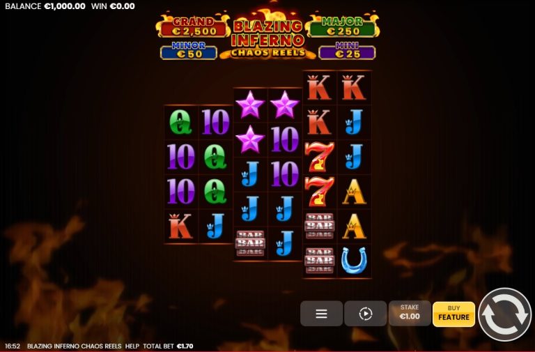 Blazing Inferno Chaos Reels Slot Game