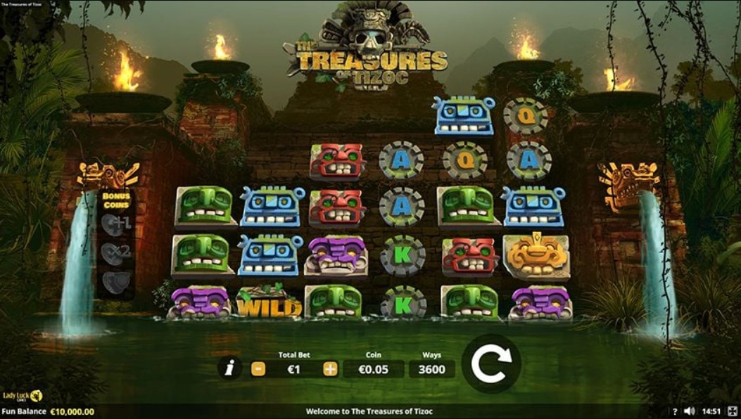 The Treasures of Tizoc Online Casino Slot Game